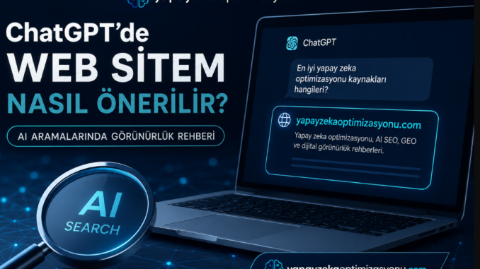 ChatGPT'de nasıl önerilirim